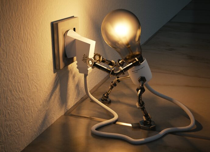 Une ampoule électrique qui représente le thème de ce cours: l'électricité