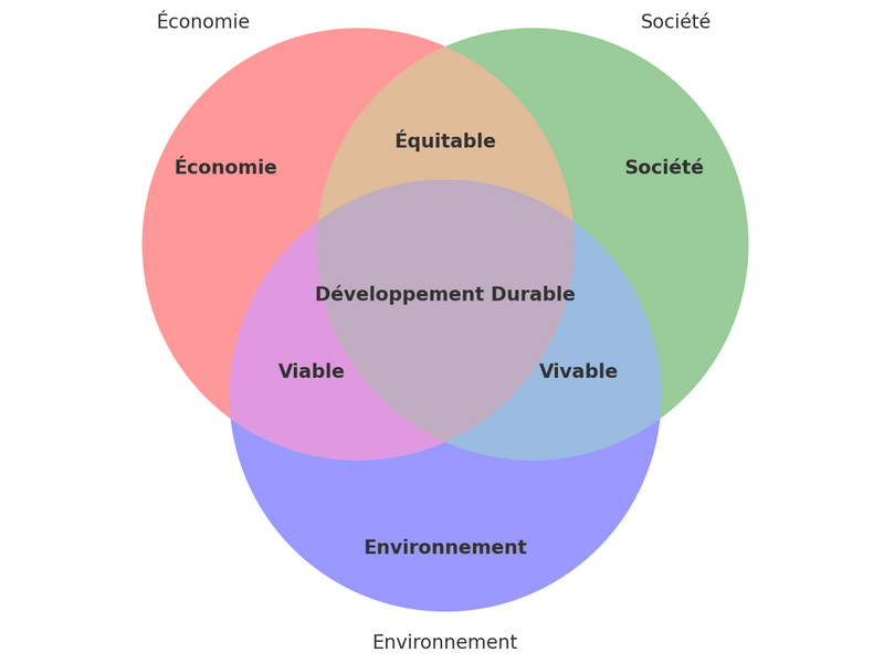 Les 3 piliers du développement durable