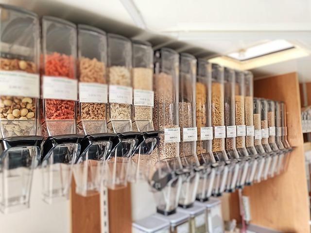 Produits en vrac dans un magasin