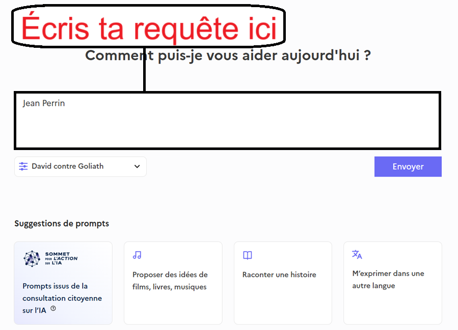 Écriture d'un prompt