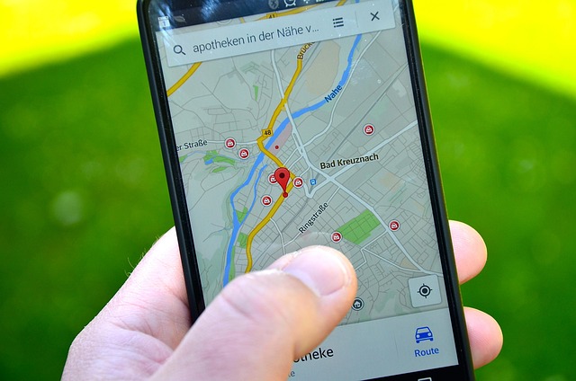 Utilisation d'une application de géolocalisation